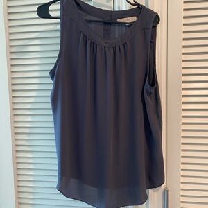LOFT Women's Dark Blue Sleeveless Blouse